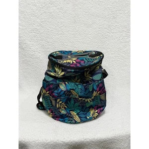 Tropical Leaf Print Rucksack Tasche mit mehreren Taschen Garn Häkeln Projekte - Bild 1 von 4