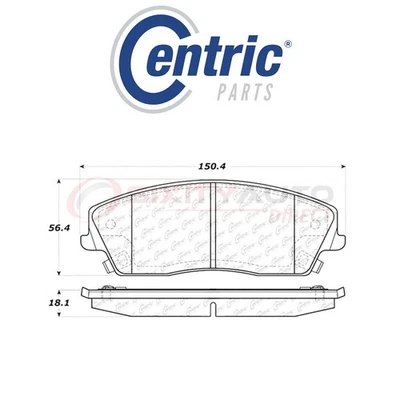 Centric C-TEK Ceramic Disc Brake Pads for 2005-2008 Dodge Magnum 2.7L 3.5L qp Foto 1 de 4
