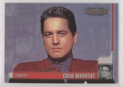 1998 Skybox Star Trek Voyager: Profiles Crew Manifest Chakotay #10 0f6 - Image 1 of 3