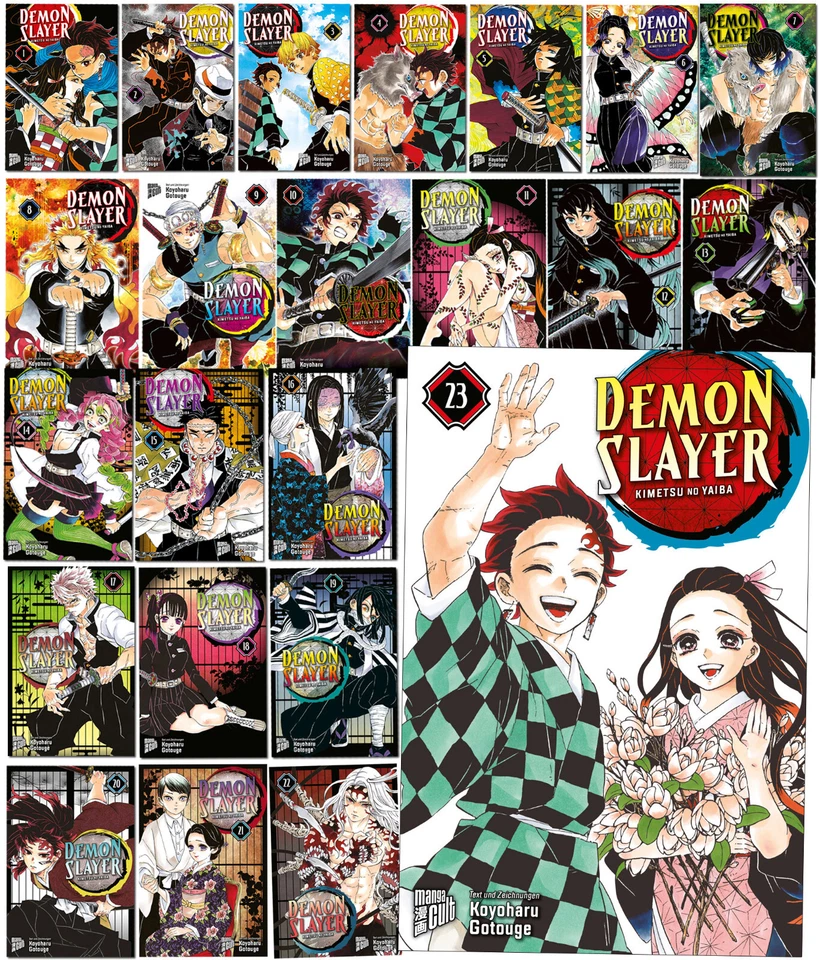 Demon Slayer - Kimetsu no yaiba Band 1-23 + Schuber Auswahl | Manga Cult | Neu
