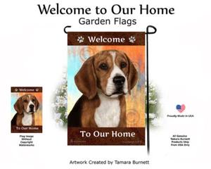 Welcome Garden Flag - Beagle 011 - Picture 1 of 1