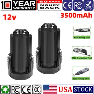 12V 3.5AH B812-02 B812-03 Replacement Battery Dremel 8200 8220 Cordless US 2PACK - Picture 1 of 14