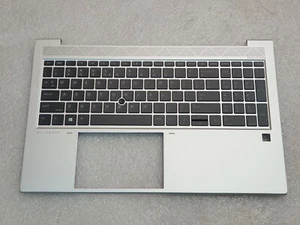 HP EliteBook 855 G8 US Palmrest Cover Keyboard M53307-B31 backlit trackpoint - Picture 1 of 3