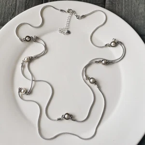 40" Premier Designs Layered Station Necklace Chic Women Party Vacation Jewelry - Picture 1 of 5