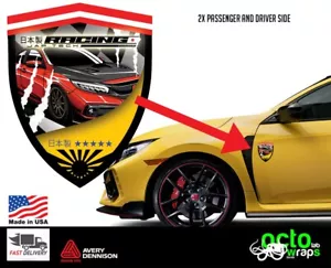 fit honda civic type R fk8 fn2 fk2 fl5 racing side decal sticker accessories ep3 - Picture 1 of 4