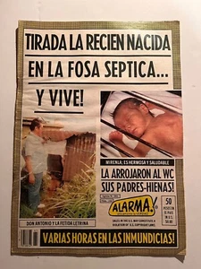 Vintage Mexican Magazine ALARMA descuartizado #1165 Yellow Press From 1980's - Bild 1 von 12