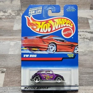 Red Car Card 1998 Hot Wheels Volkswagen BUG 171  - Picture 1 of 10