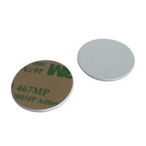 RFID round Coin card MIFARE Classic 1K with 3M adhesive back 13.56mhz-10pcs - Picture 1 of 1