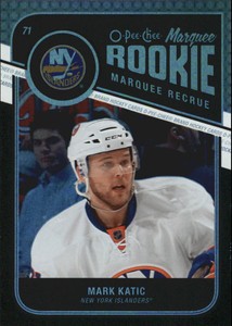 2011-12 (ISLANDERS) O-Pee-Chee Black Rainbow #574 Mark Katic/100