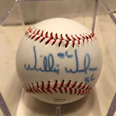 BÉISBOL AUTOGRAFIADO DE WILLIE WILSON Foto 1 de 2