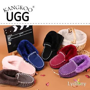 Australian Men Size #7 Sheepskin Boots Kangroo® UGG Moccasins Lambskin Slippers - Picture 1 of 7