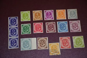 ALEMANIA freimarken POSTHORN COMPLET MNH -136 -70 USED- MNH - Picture 1 of 11
