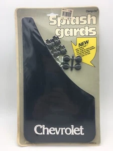 Vintage Chevrolet Mud Flaps Splash Guards Clamp-On GM NOS Accessories - Sealed - Picture 1 of 7