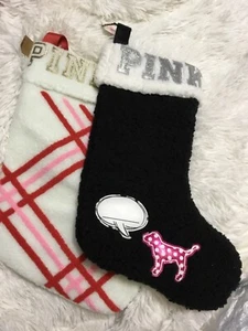 Victoria’s Secret ROSA Vacaciones Navidad Medias Set de 2 Nuevas - Imagen 1 de 2