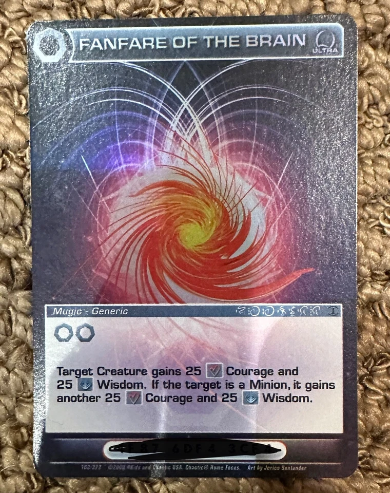 FANFARE OF THE BRAIN Ultra Rare Foil First Edition Chaotic Card NM - Image 1 of 1