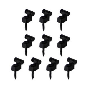 10pcs Black Metal Electric Guitar String Retainer Roller String Trees Guía - Imagen 1 de 7
