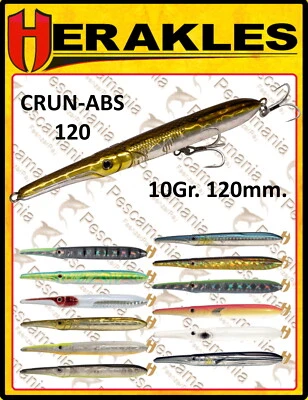 Artificiale spinning hard bait Herakles CRUN-ABS Topwater 10gr 120mm baby needle