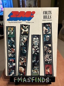 R4 1970 COLTS vs BILLS Baltimore MD Football Program UNITAS OJ - Picture 1 of 3