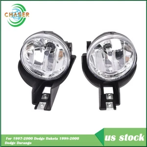 Fog Lamp Light W/bulb Set For Dodge Dakota 1997-2000 Dodge Durango 1998-2000 - Picture 1 of 13