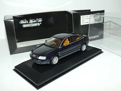 AUDI A6 SALOON C5 1997 Bleu MINICHAMPS 1:43 - Photo 1/2