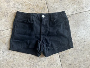 FOREVER 21 MÄDCHEN SHORTS Gr. 11-12 schwarz Denim - Bild 1 von 3