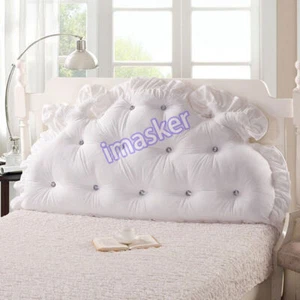 Enorme Cabecero Suave Soporte Cabezal de Lectura Almohada para Cama King Queen Hogar Footboad - Imagen 1 de 16