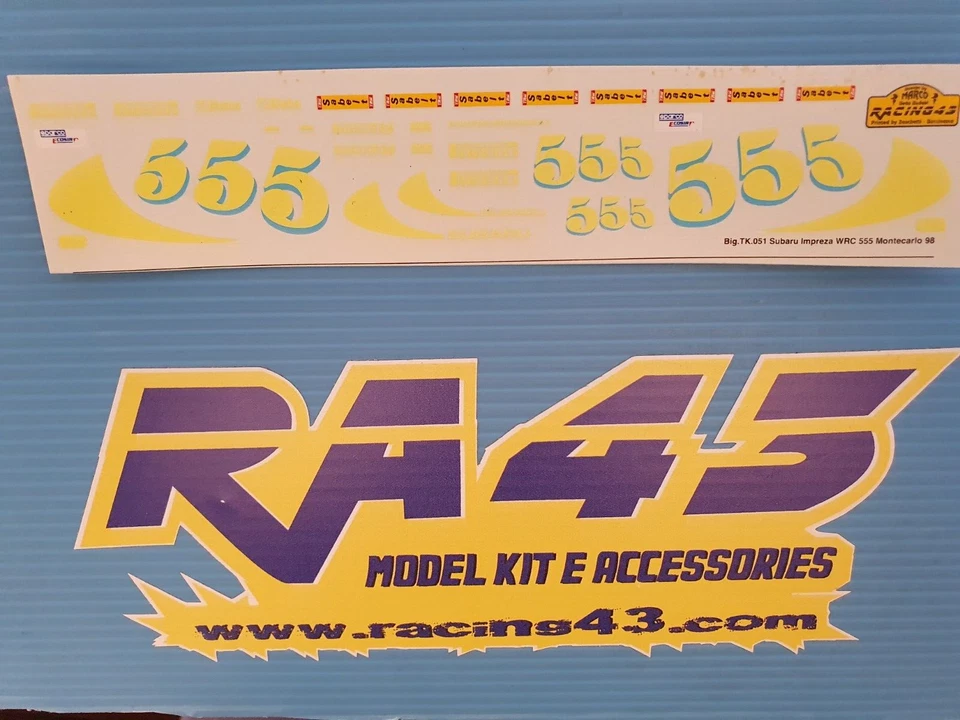 1/24 Decal Subaru Impreza WRC Montecarlo 1998 aggiuntivo 555 BK51 - Immagine 1 di 1