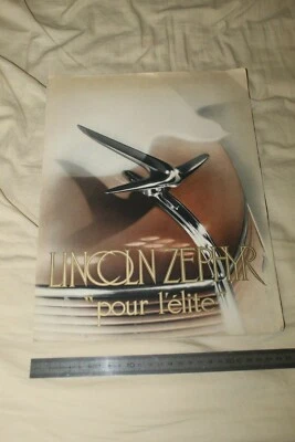 (81) Large Brochure Catalogue LINCOLN ZEPHYR pour l'élite / MATFORD FRANCE 1936 - Photo 1/4