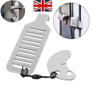 Anti Theft Door Lock Travel Tool Door Locker Stopper Safety Latch Home Room UK - Picture 1 of 22