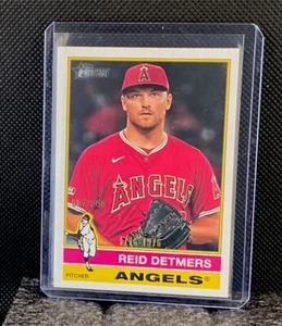 2025 Topps Heritage Reid Detmers Bicentennial #'d 007/200 L.A. Angels - Picture 1 of 2