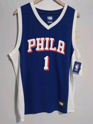 Camiseta nova com etiquetas NBA Philadelphia 76ers James Harden #1 tamanho G azul (N12) - Imagem 1 de 4