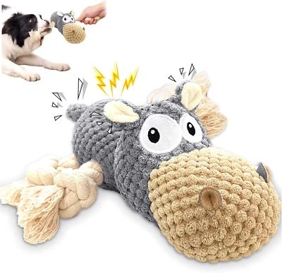 Peluche per Cani, Gioco Cane Interattivo Squeak, Pupazzo per Cani Con Carta Cres - Immagine 1 di 4