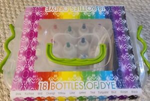 Create Basics, Tie Dye Party Tub 93 Pc Kit, 18 Bottles of Dye,12 colors