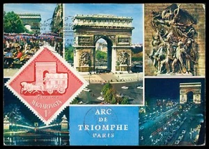 HUNGRÍA MK 1972 PARIS ARCO DE TRIUNFO TARJETA MÁXIMA TARJETA MÁXIMA MC CM da34 - Imagen 1 de 2
