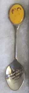 #539) SILVER PLATED TEA SPOON H.R.H. PRINCE WILLIAM BABY PHOTO DIANA CHARLES - Picture 1 of 2