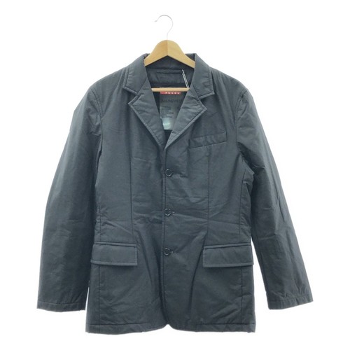 PRADA SPORT 20 Nylon Puff Jacket Batting 46 Nero Uomo Usato0