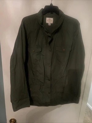 Women’s St John’s Bay Jacket 3x Hutchinson Green New With Tags Lightweight - Image 1 of 4