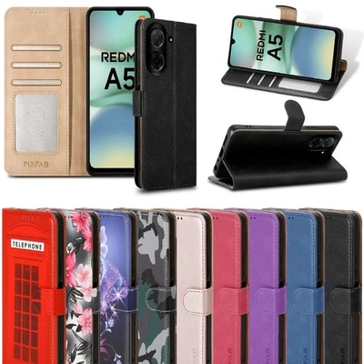 PIXFAB For Xiaomi Redmi A5 Case, Leather Wallet RFID Flip Stand Shockproof Phone Cover