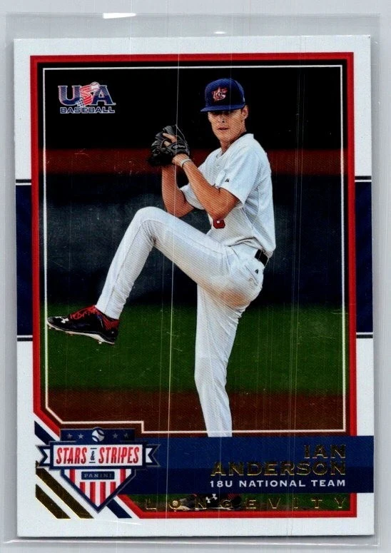2017 Panini Stars & Stripes USA Baseball Ian Anderson Longevity #69 - Image 1 of 2