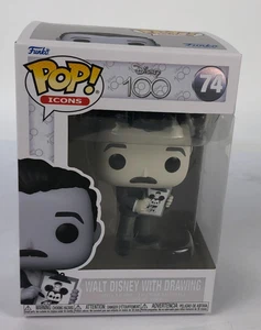 Disney 100 Funko Pop Walt Disney with Drawing Vinyl Figure #74 - Picture 1 of 5