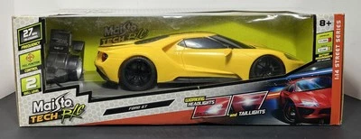 Maisto Tech R/C Ford GT 1:14 Street Series 27 MHz Yellow Full Function 2016 - Image 1 of 4