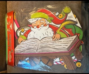 5 vintage Beistle Santa Workshop Elves elf Cutouts 17 To 21 Inches Reproductions - Picture 1 of 6