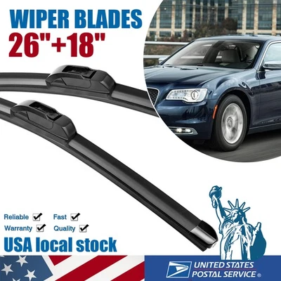 Escobillas limpiaparabrisas de 26" y 18" de calidad OEM gancho en U/J para Toyota Highlander 08-22 Foto 1 de 4