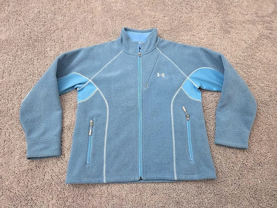 Chaqueta Under Armour Mujer Grande Cremallera Completa Polar Exterior Atlética Cálida Pullover Foto 1 de 4