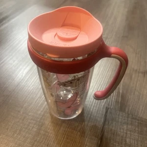 Tervis Thermo Schmetterling Blume Reisebecher Tasse mit Griff EUC kaum benutzt - Bild 1 von 5
