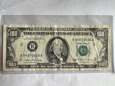 1988 Series $100 Dollar Bill - Image 1 of 3