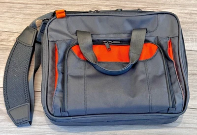 Targus Load Case Laptop Bolso de Hombro Estuche con Acentos Naranja y Correa Foto 1 de 4