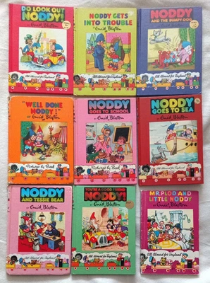 Noddy books by Enid Blyton x8 hardback 1x paperback Job lot - Image 1 of 4