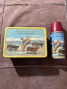 Fiambrera vintage Roy Rogers and Dale Evans CON termo de metal termo - Imagen 1 de 11