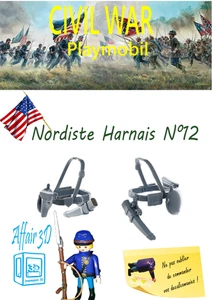 Custom Playmobil ACW im 3D Druck - Nordstaatler Soldat - Gurt 12 - Bild 1 von 11